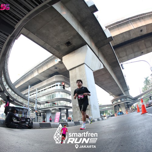 Race photo from SMARTFREN RUN 2026