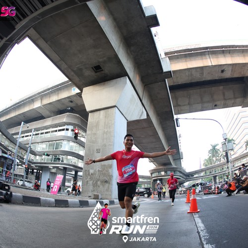 Race photo from SMARTFREN RUN 2026