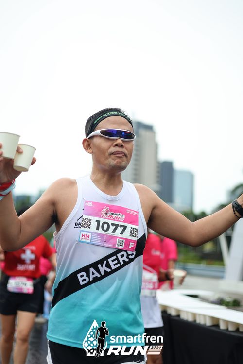 Race photo from Smartfren Run 2024