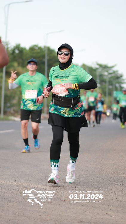 Race photo from Arutmin Borneo Run 2024