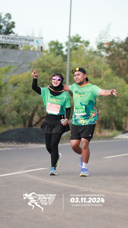 Race photo from Arutmin Borneo Run 2024