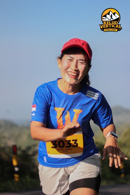Race photo from Kelud Vertical Challenge 2024