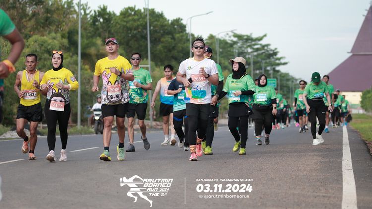 Race photo from Arutmin Borneo Run 2024