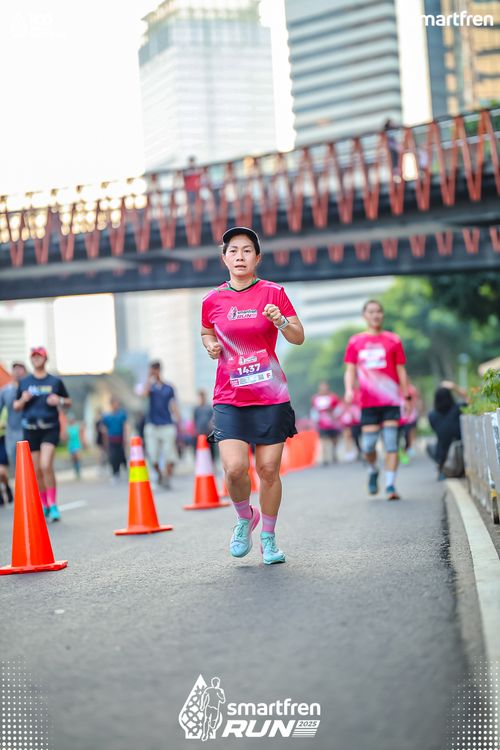 Race photo from Smartfren Run 2025 