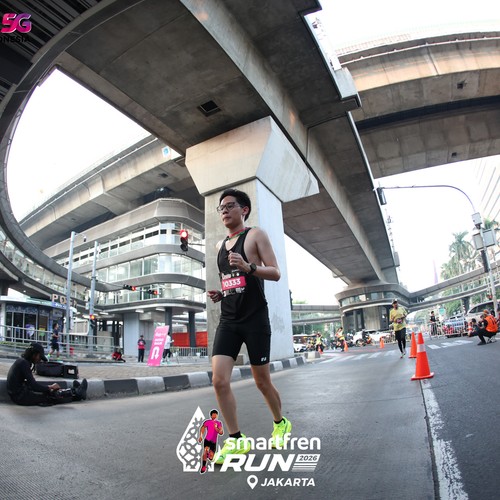 Race photo from SMARTFREN RUN 2026