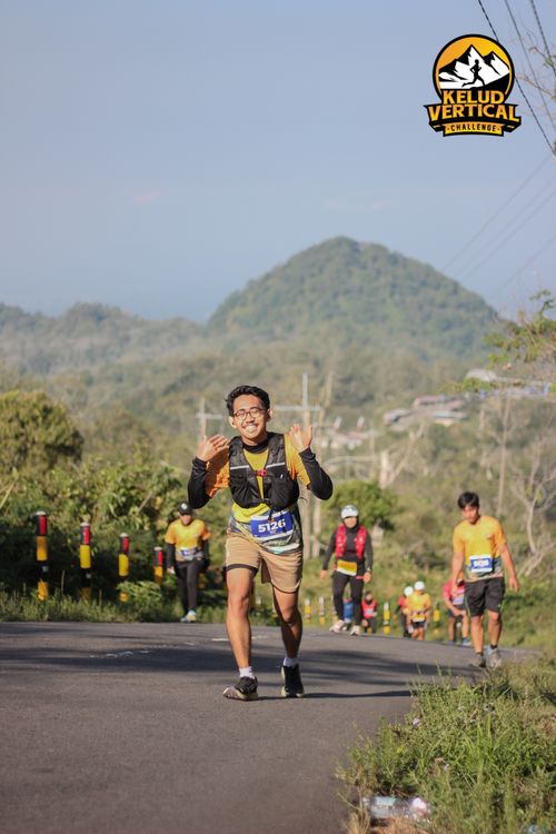 Race photo from Kelud Vertical Challenge 2024