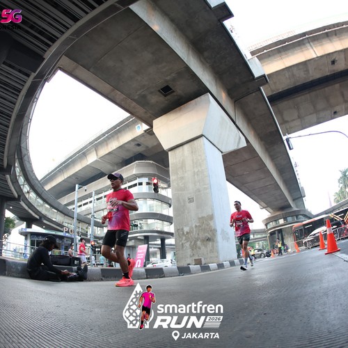 Race photo from SMARTFREN RUN 2026