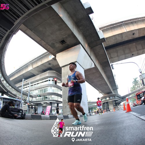 Race photo from SMARTFREN RUN 2026