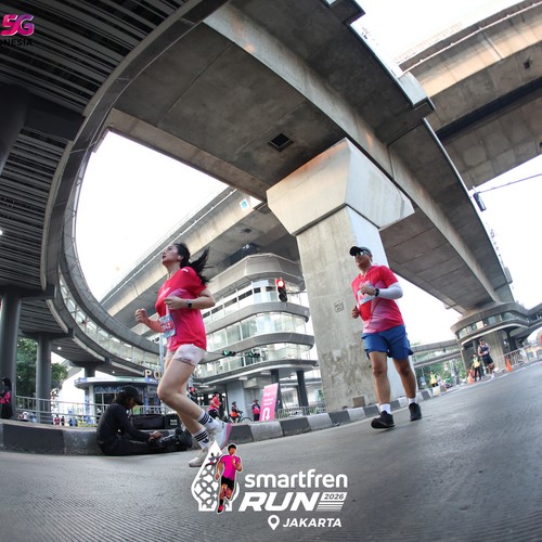Race photo from SMARTFREN RUN 2026