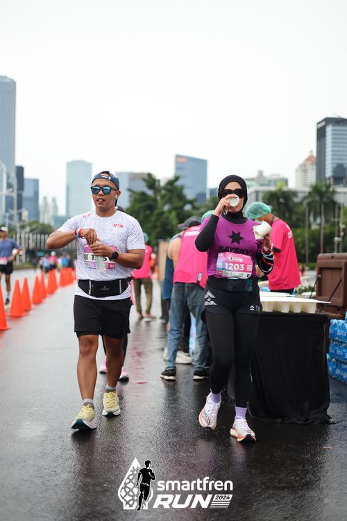 Race photo from Smartfren Run 2024