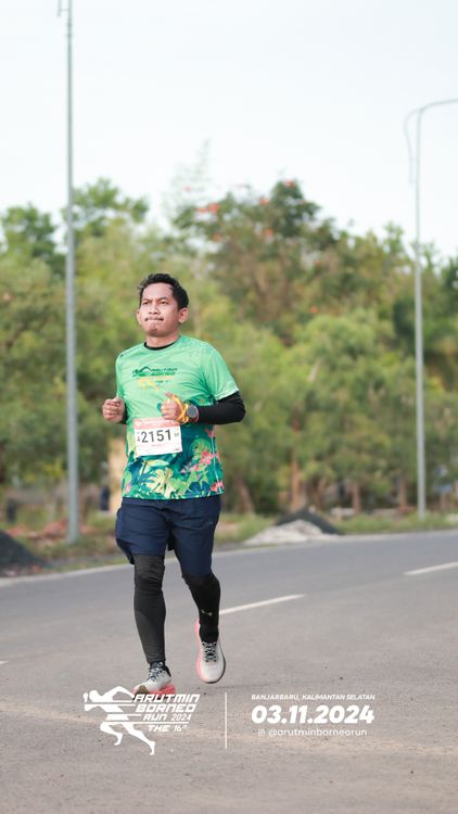 Race photo from Arutmin Borneo Run 2024