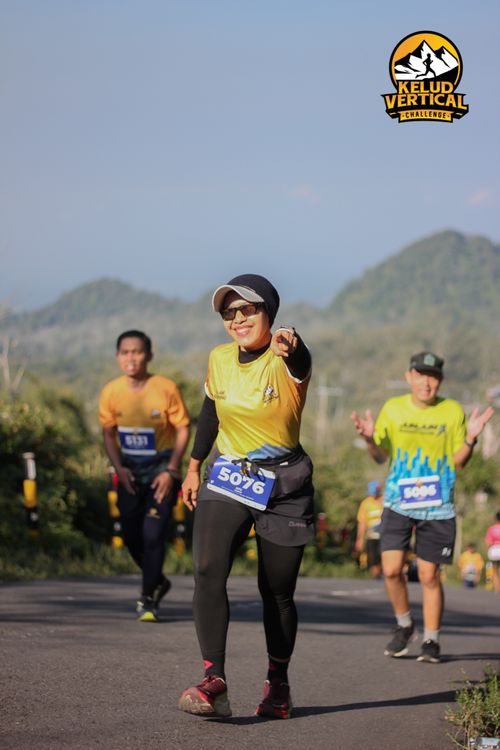 Race photo from Kelud Vertical Challenge 2024