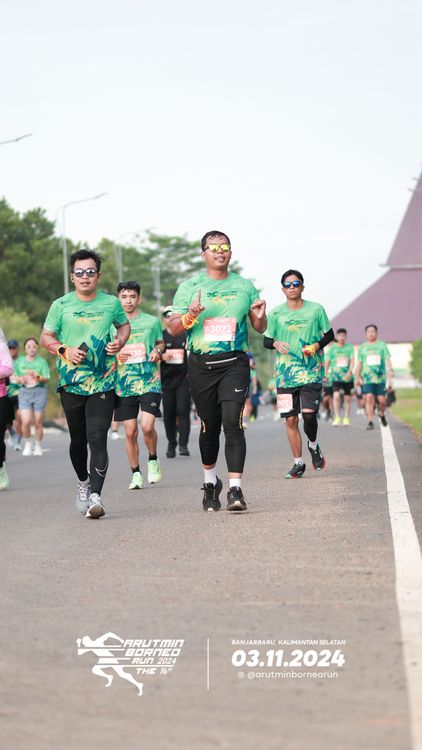 Race photo from Arutmin Borneo Run 2024