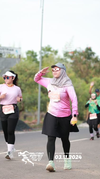 Race photo from Arutmin Borneo Run 2024