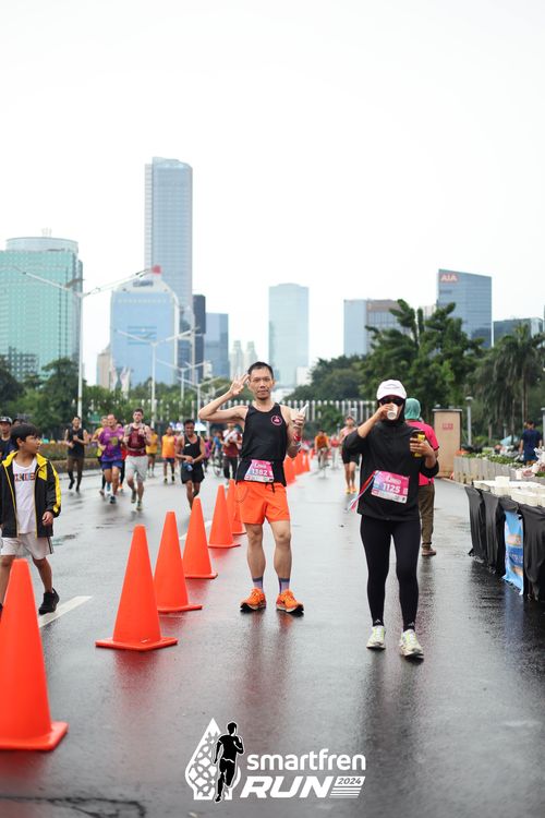 Race photo from Smartfren Run 2024