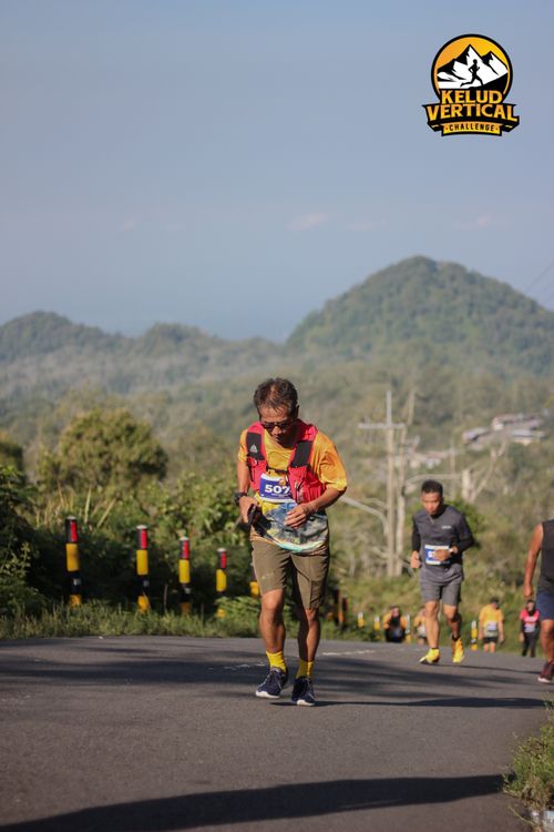 Race photo from Kelud Vertical Challenge 2024