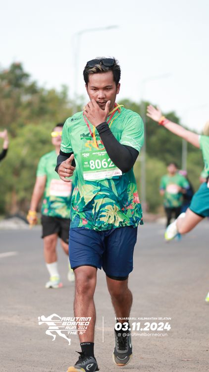 Race photo from Arutmin Borneo Run 2024