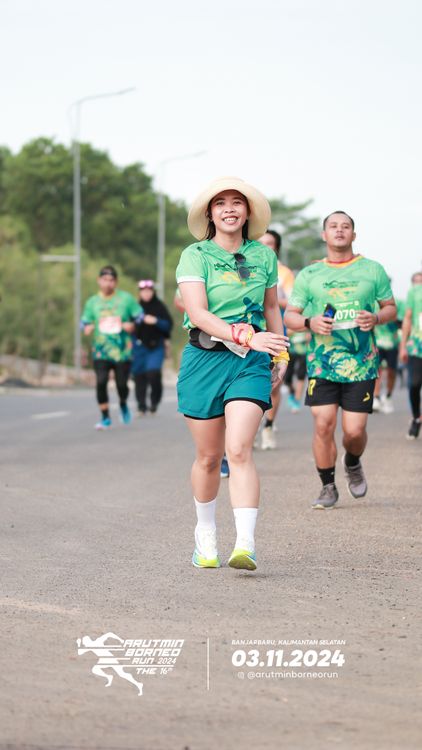 Race photo from Arutmin Borneo Run 2024