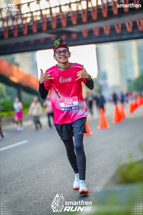 Race photo from Smartfren Run 2025 