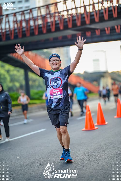 Race photo from Smartfren Run 2025 