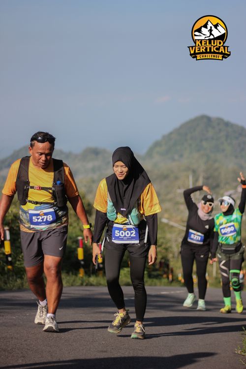 Race photo from Kelud Vertical Challenge 2024