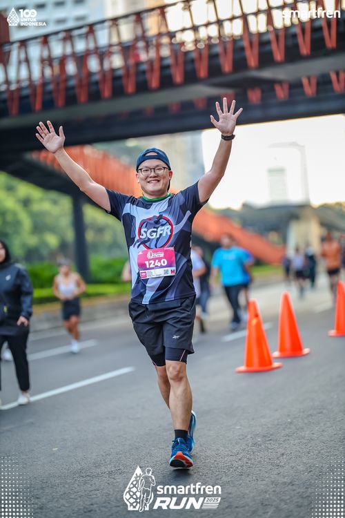 Race photo from Smartfren Run 2025 