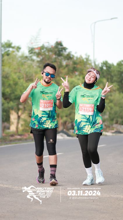 Race photo from Arutmin Borneo Run 2024