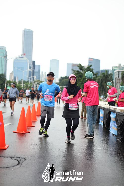 Race photo from Smartfren Run 2024