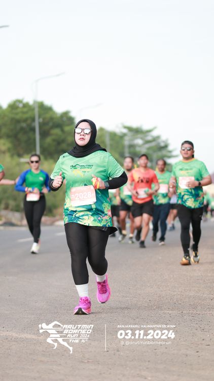 Race photo from Arutmin Borneo Run 2024