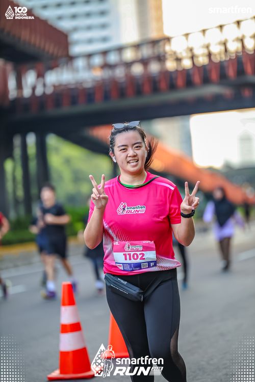 Race photo from Smartfren Run 2025 
