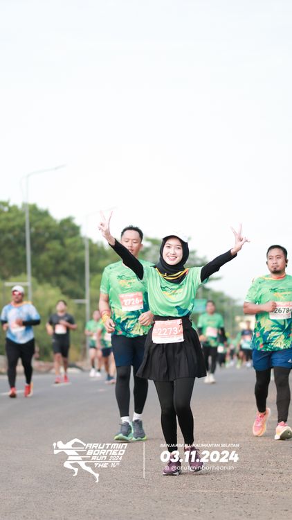 Race photo from Arutmin Borneo Run 2024