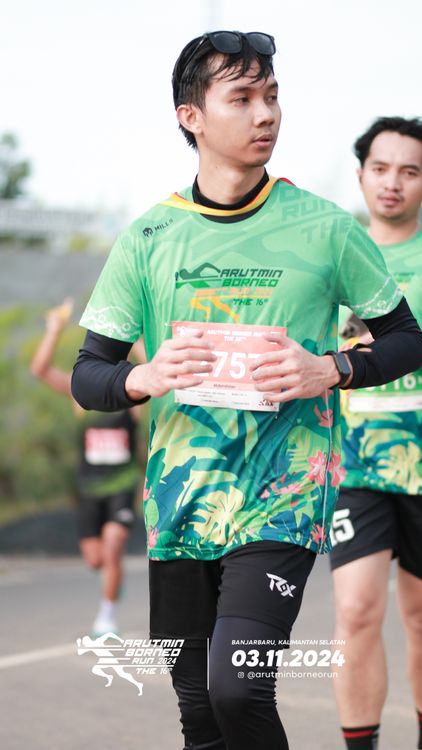 Race photo from Arutmin Borneo Run 2024