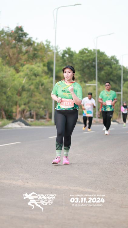 Race photo from Arutmin Borneo Run 2024