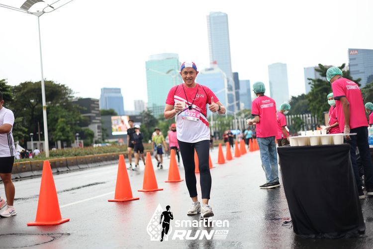 Race photo from Smartfren Run 2024