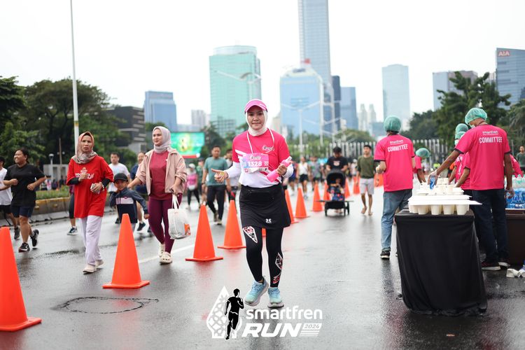 Race photo from Smartfren Run 2024