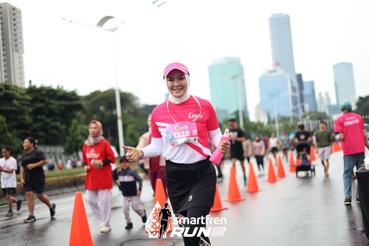 Race photo from Smartfren Run 2024