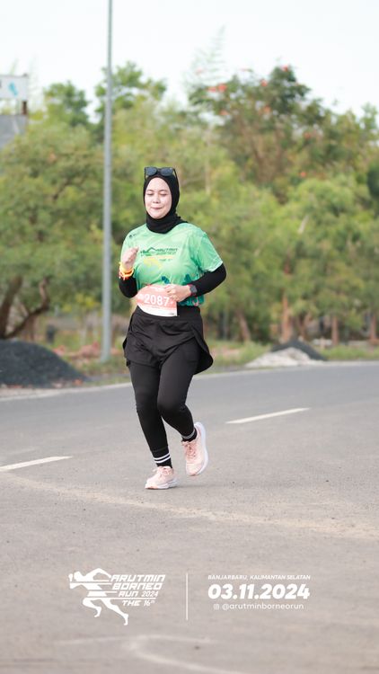 Race photo from Arutmin Borneo Run 2024