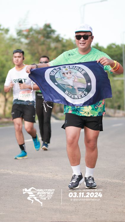 Race photo from Arutmin Borneo Run 2024