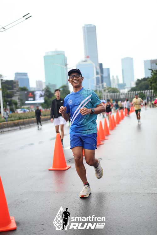 Race photo from Smartfren Run 2024