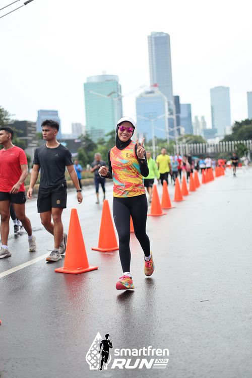 Race photo from Smartfren Run 2024