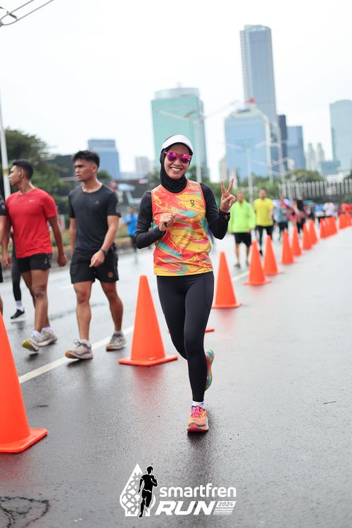 Race photo from Smartfren Run 2024