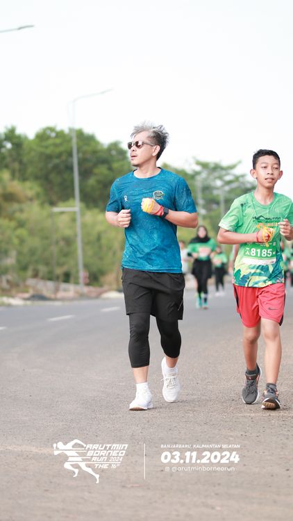 Race photo from Arutmin Borneo Run 2024