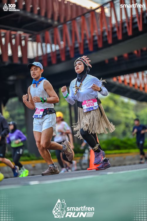 Race photo from Smartfren Run 2025 