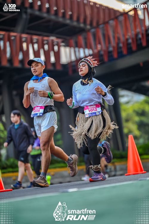 Race photo from Smartfren Run 2025 