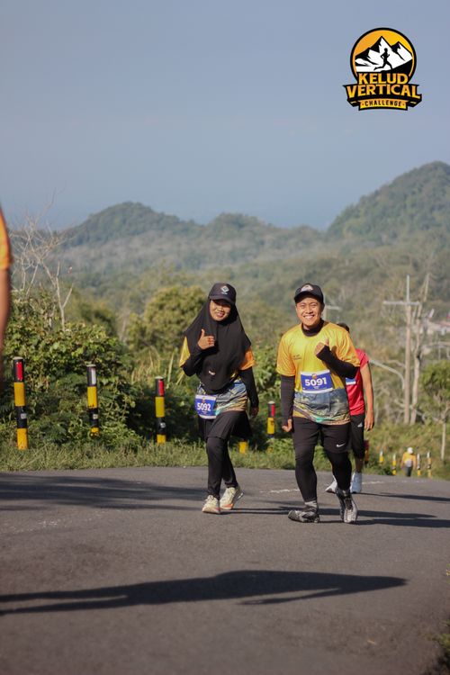 Race photo from Kelud Vertical Challenge 2024