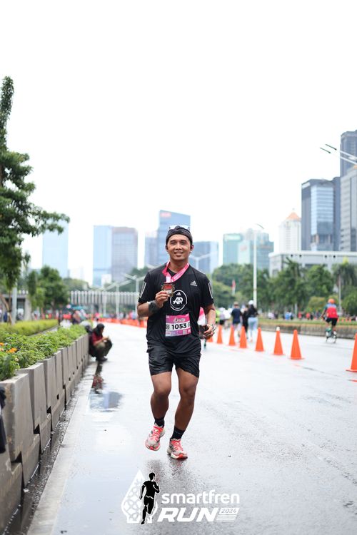 Race photo from Smartfren Run 2024