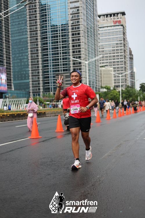 Race photo from Smartfren Run 2024