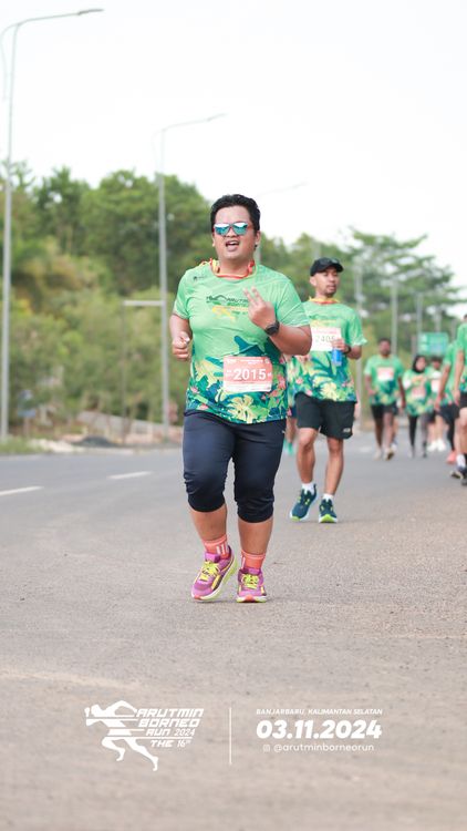 Race photo from Arutmin Borneo Run 2024
