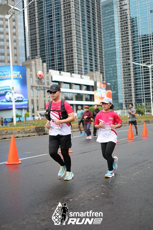 Race photo from Smartfren Run 2024