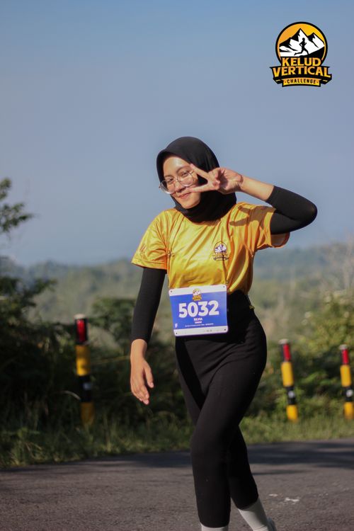 Race photo from Kelud Vertical Challenge 2024